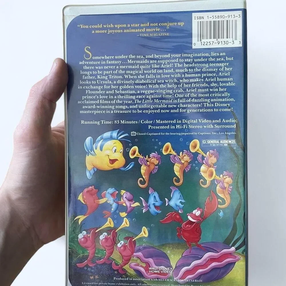 Rare Banned Cover “The Little Mermaid” vintage VHS